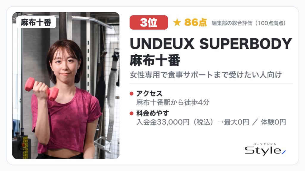 UNDEUX SUPERBODY 麻布十番
