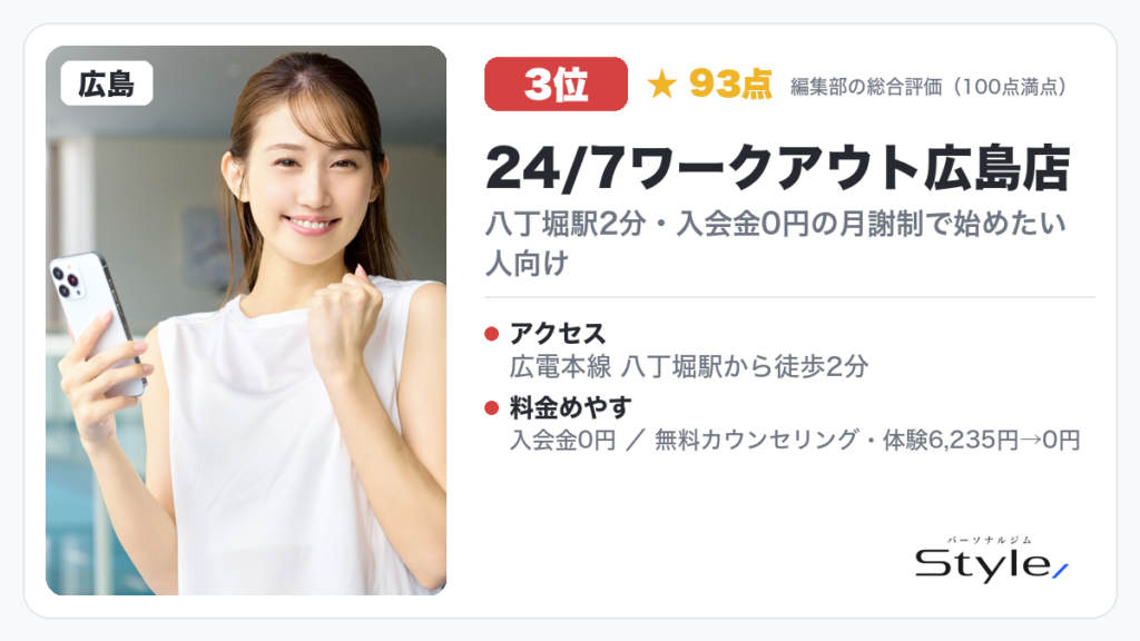24/7ワークアウト広島店