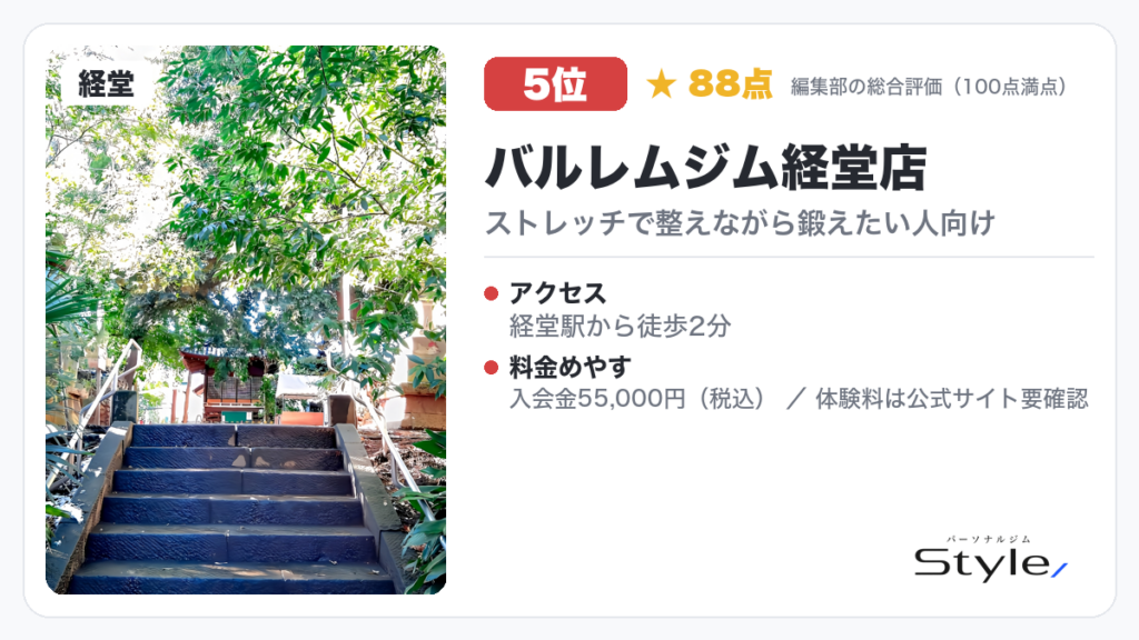 バルレムジム経堂店