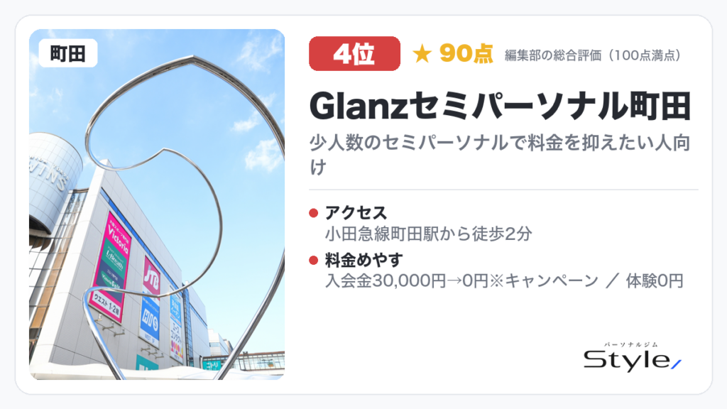Glanzセミパーソナル町田