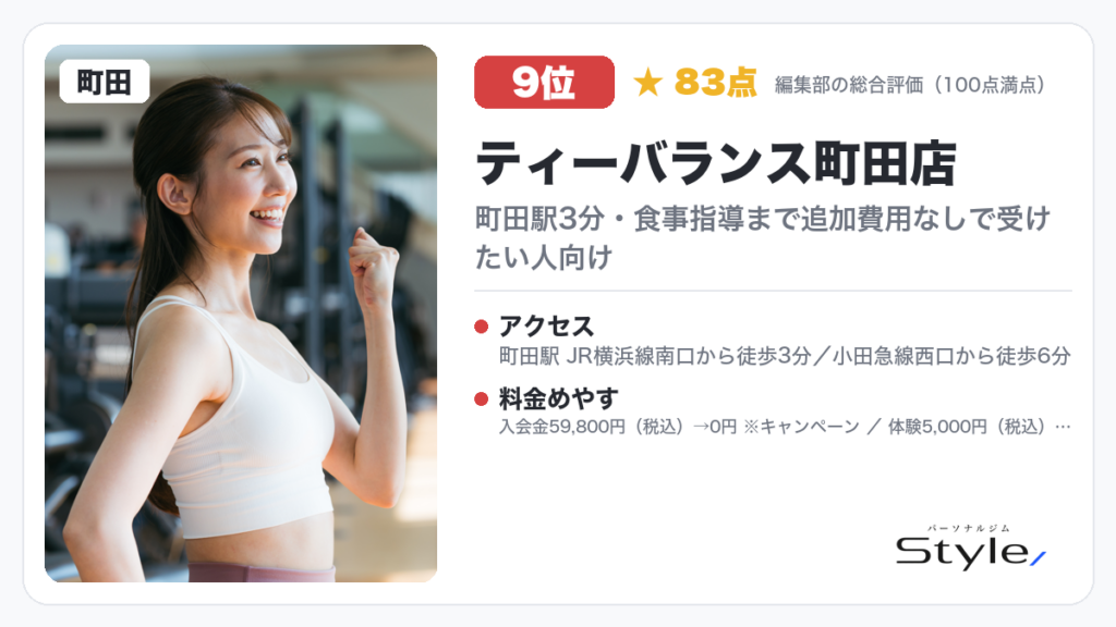 ティーバランス町田店