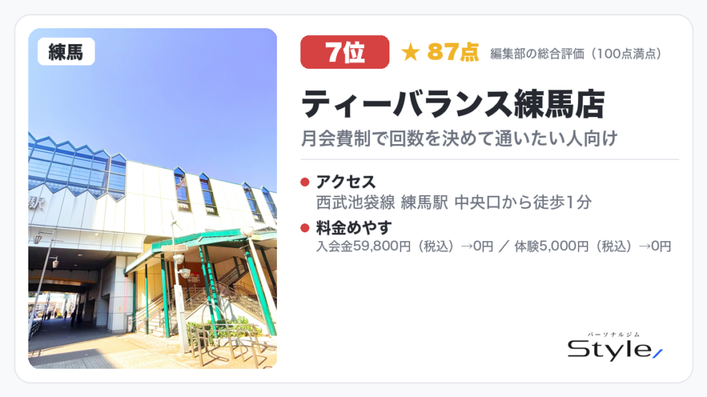 ティーバランス練馬店