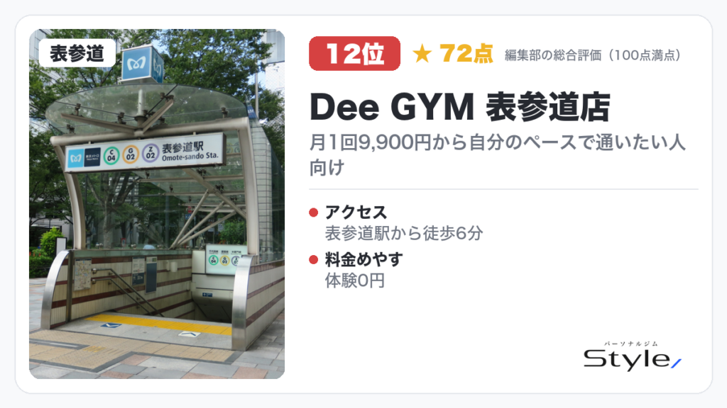 Dee GYM 表参道店
