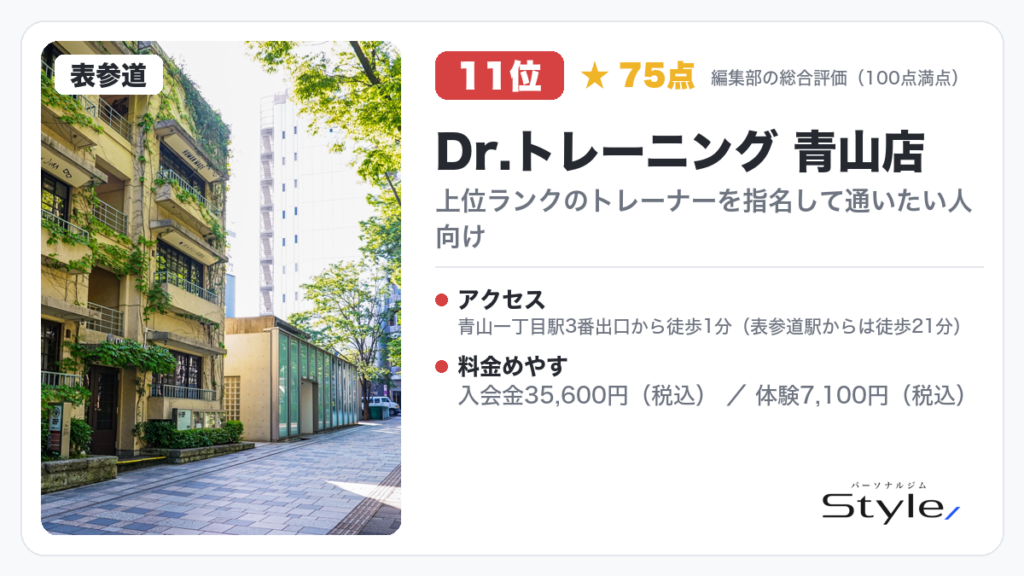 Dr.トレーニング 青山店【Dr.TRAINING PREMIUM】
