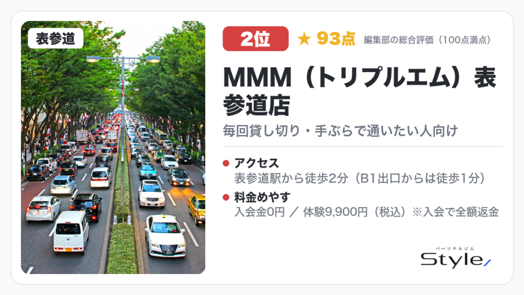 MMM(トリプルエム)表参道店