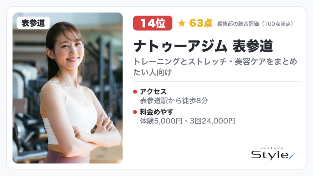 ナトゥーアジム 表参道