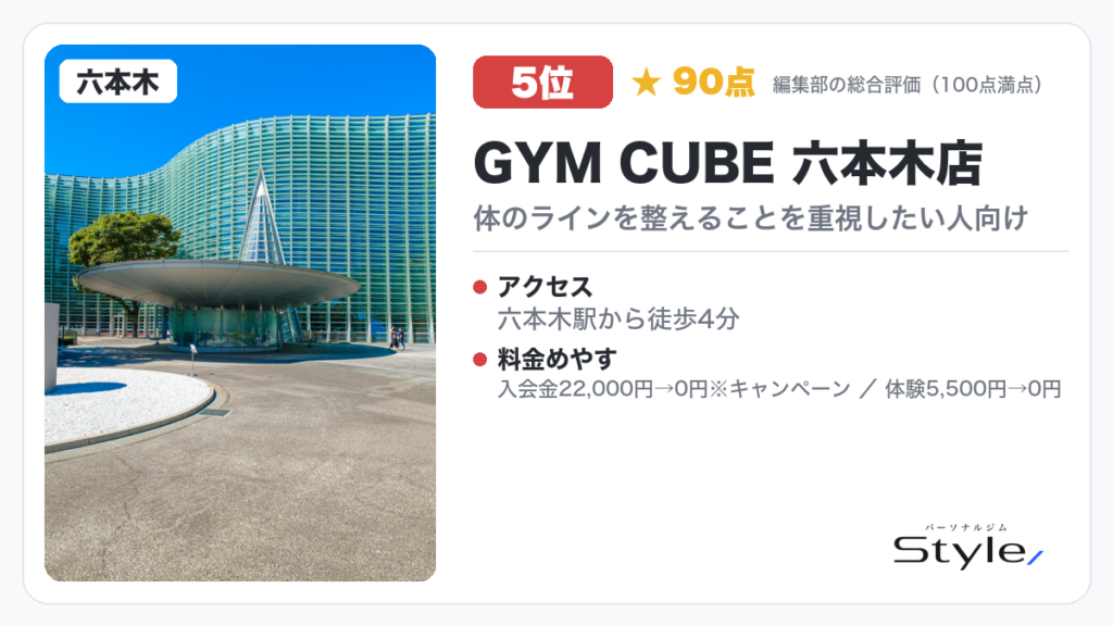 GYM CUBE 六本木店