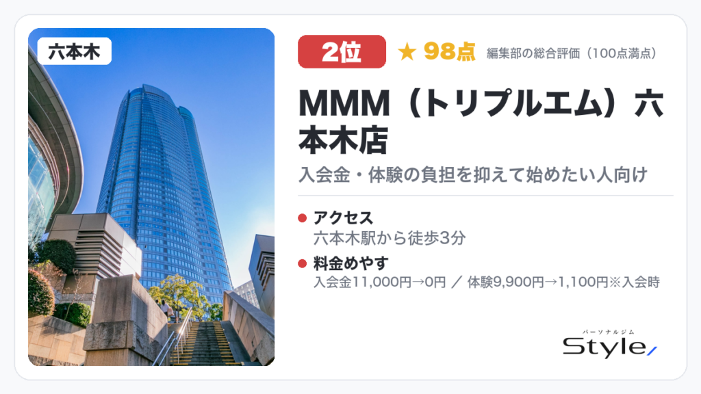 MMM（トリプルエム）六本木店