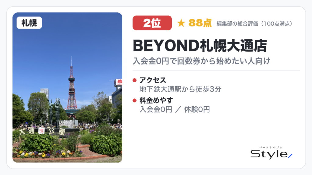BEYOND札幌大通店
