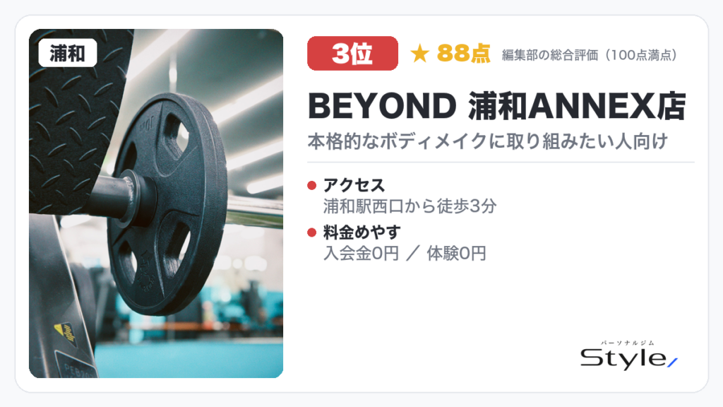 BEYOND 浦和ANNEX店