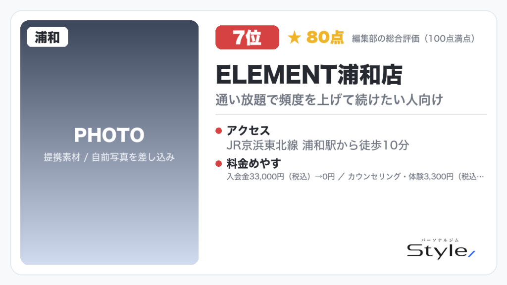ELEMENT浦和店