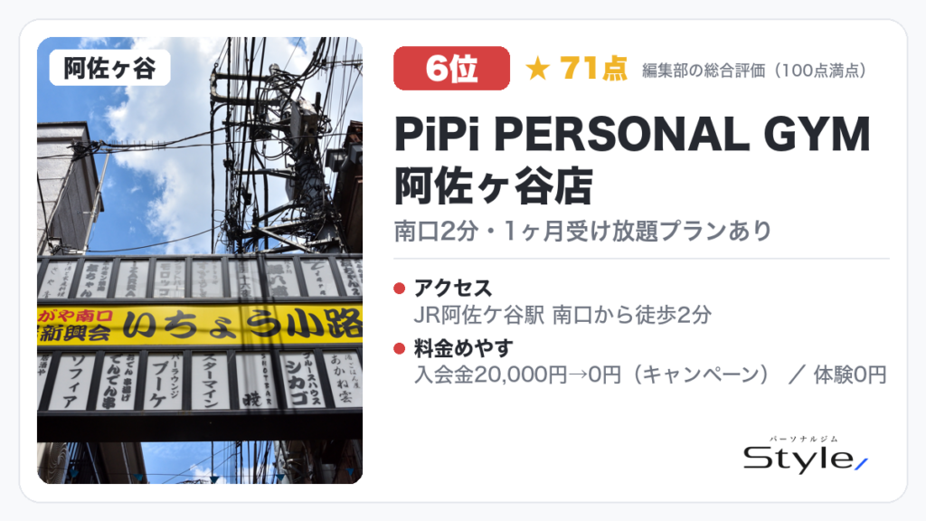 PiPi PERSONAL GYM 阿佐ヶ谷店