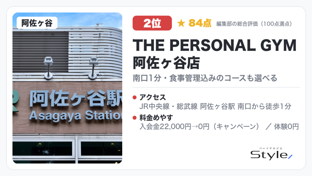 THE PERSONAL GYM 阿佐ヶ谷店