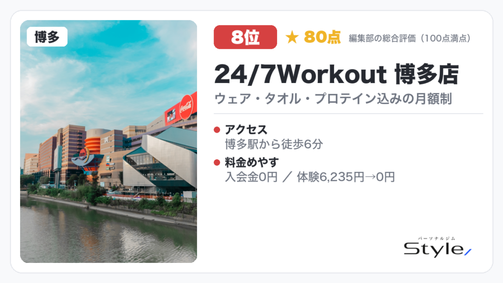 24/7Workout 博多店