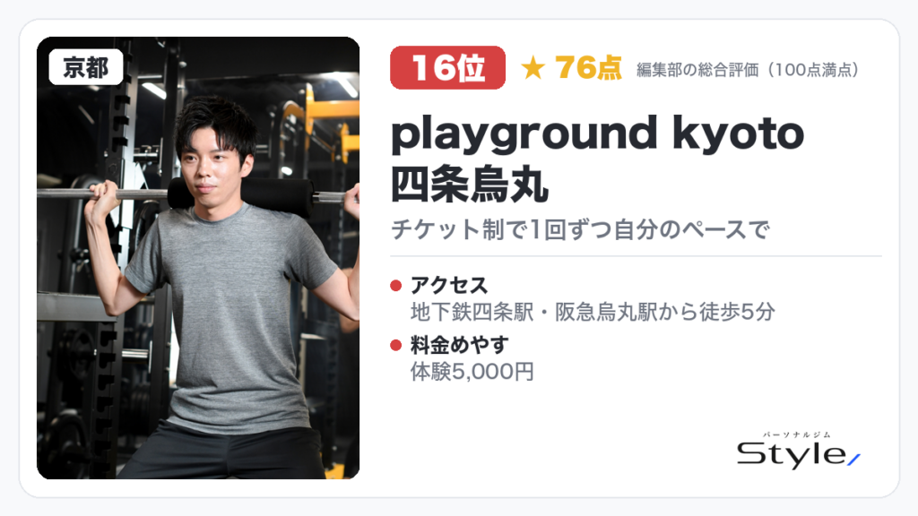 playground kyoto 四条烏丸