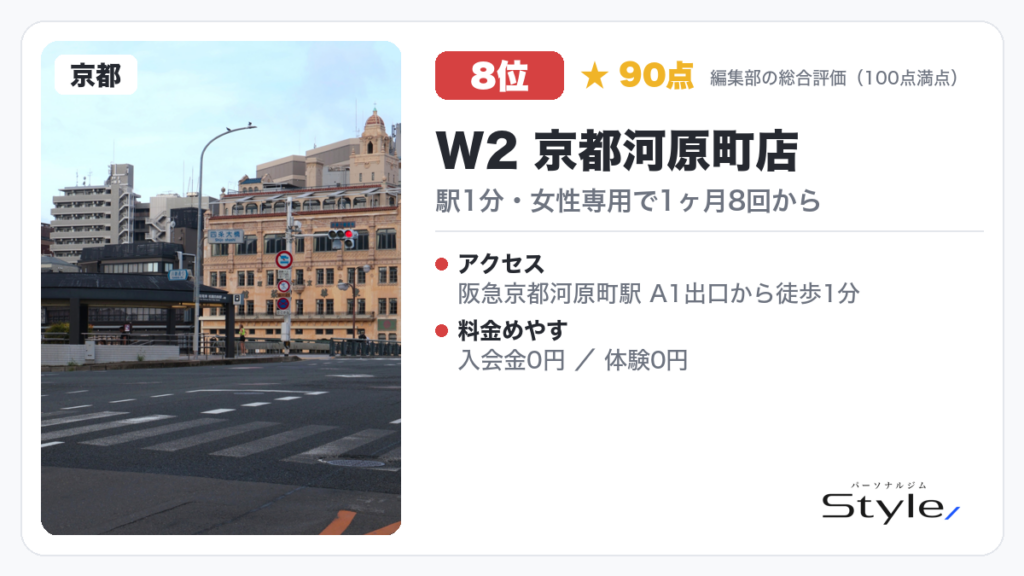 W2 京都河原町店