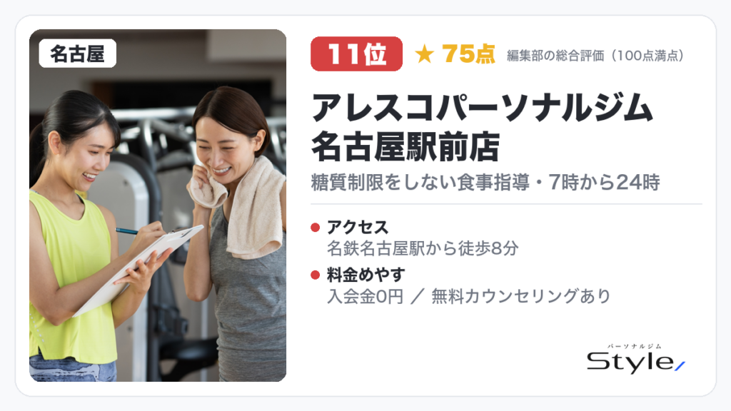 アレスコパーソナルジム 名古屋駅前店