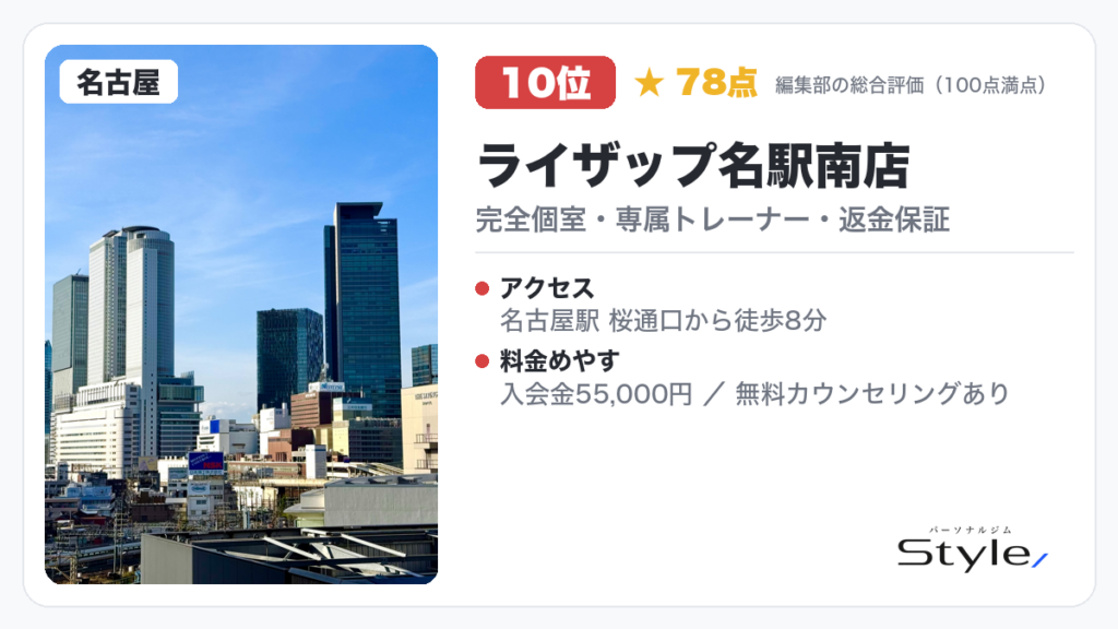ライザップ名駅南店