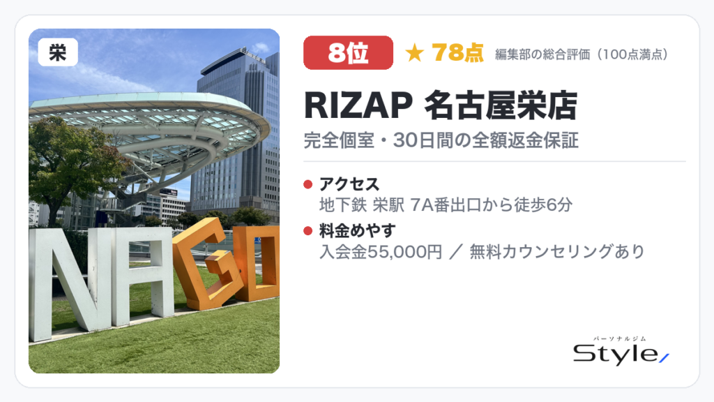 RIZAP 名古屋栄店