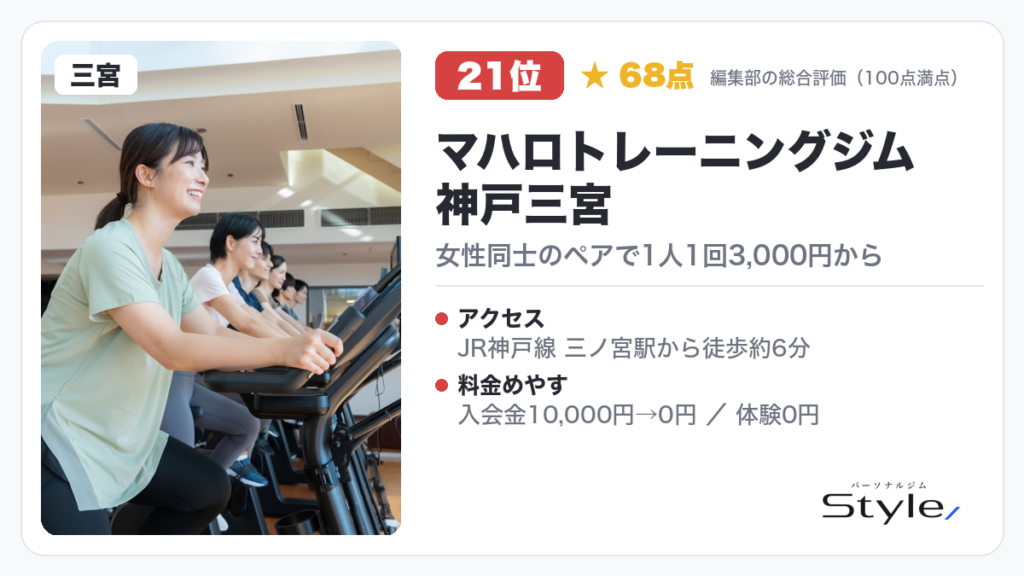 マハロトレーニングジム 神戸三宮