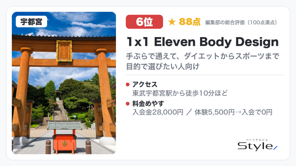 1x1 Eleven Body Design