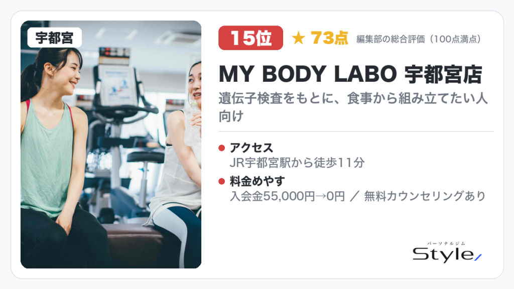 MY BODY LABO 宇都宮店