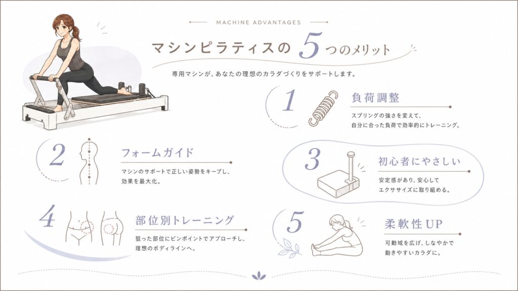 マシンピラティス5つのメリット