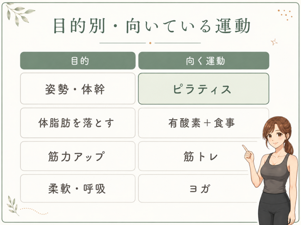 目的別・向いてる運動