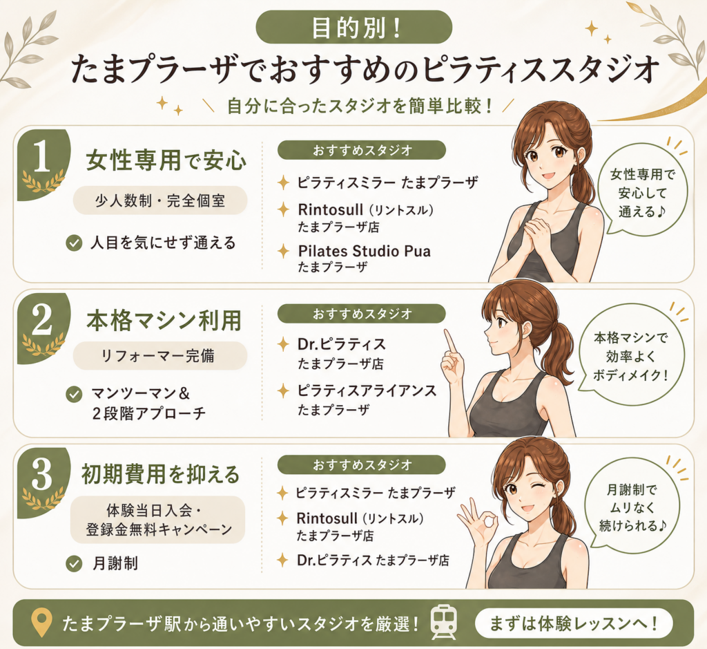 たまプラーザピラティスの料金相場