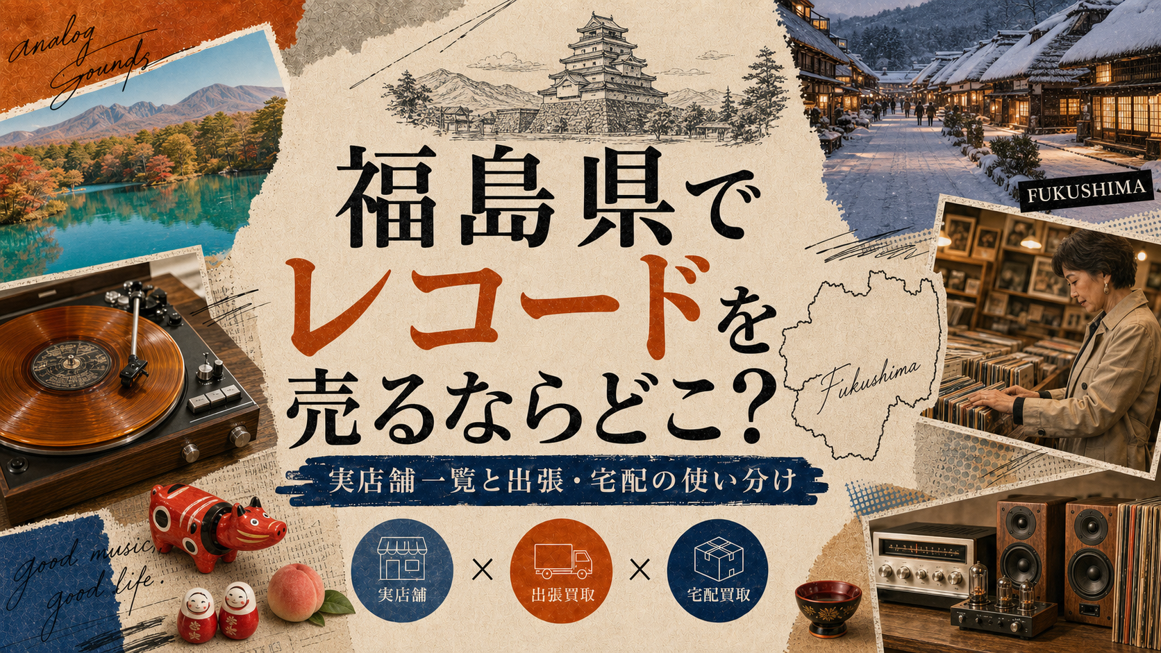 福島県でレコードを売るならどこ？実店舗一覧と出張・宅配の使い分け