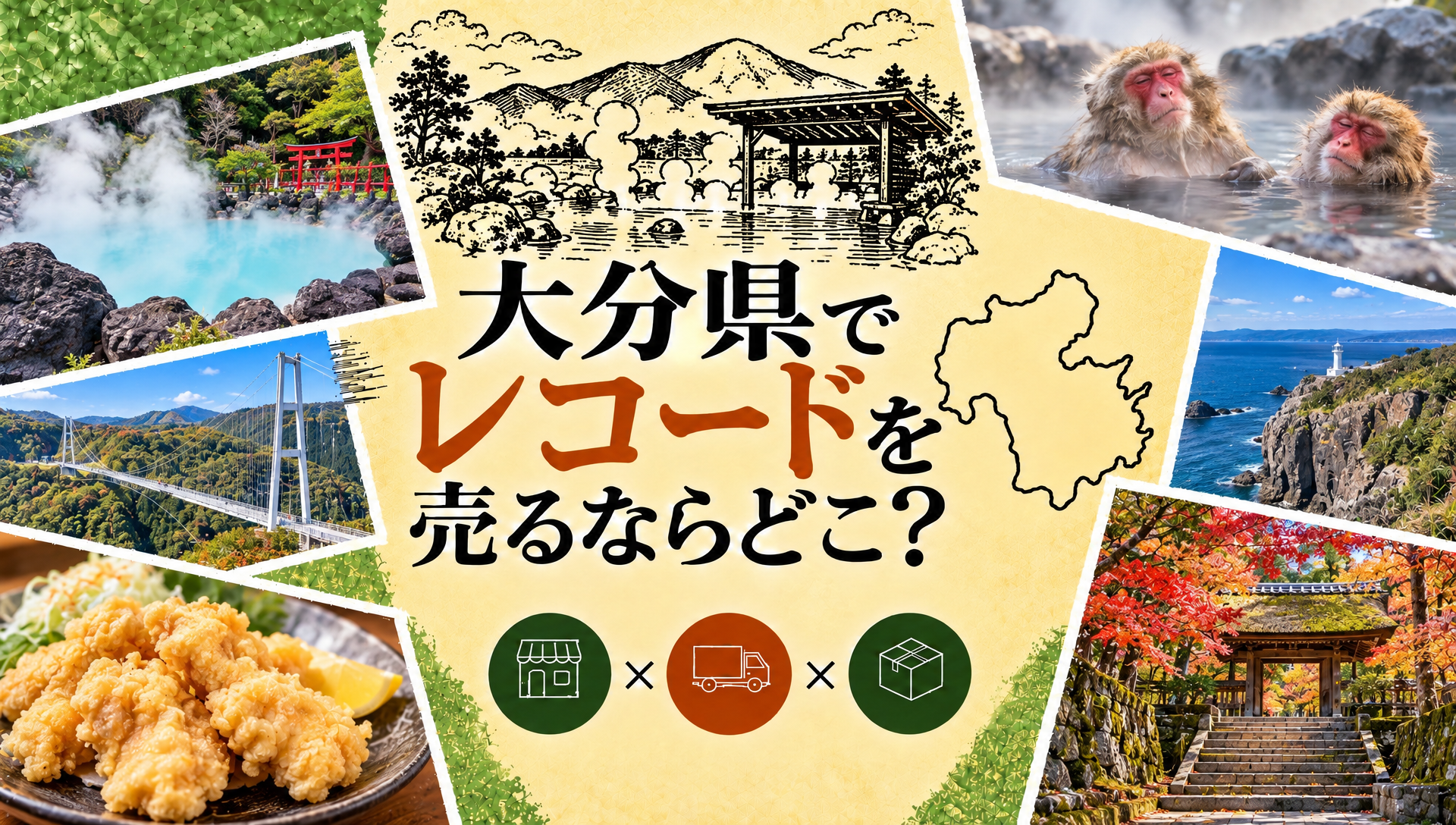 大分県でレコードを売るならどこ？実店舗一覧と出張・宅配の使い分け