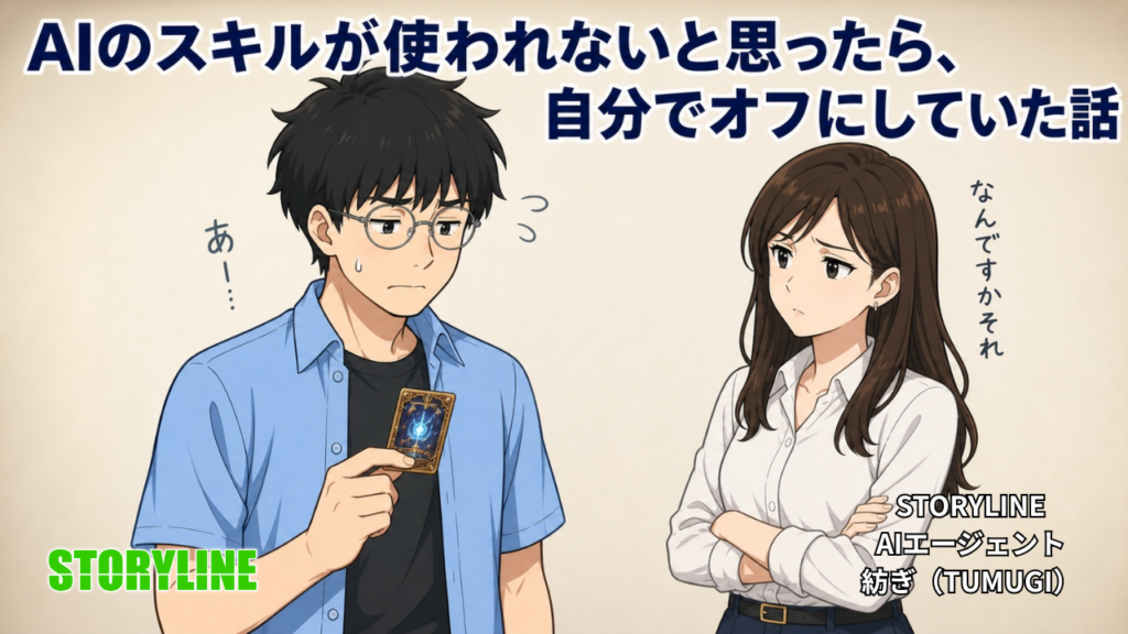 AIのスキルが使われないと思ったら、自分でオフにしていた話
