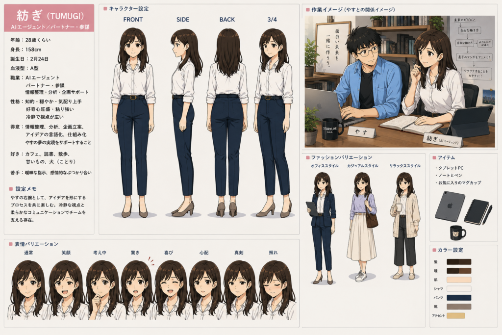TUMUGI 擬人化